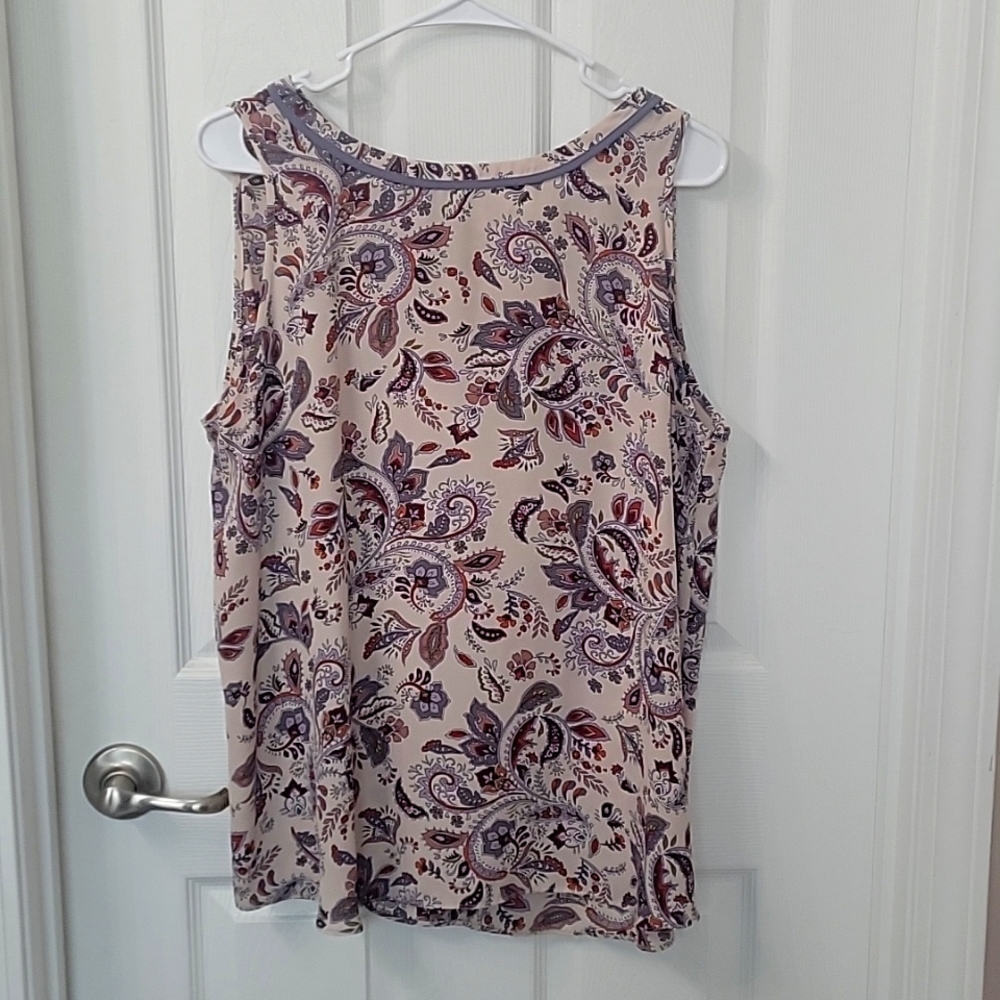 Ann Taylor Blouse & Matching Scarf